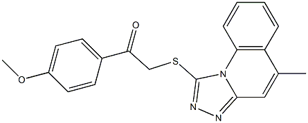 1-(4-methoxyphenyl)-2-[(5-methyl[1,2,4]triazolo[4,3-a]quinolin-1-yl)sulfanyl]ethanone