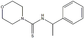 N-(1-phenylethyl)-4-morpholinecarbothioamide Struktur