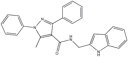 N-(1H-indol-2-ylmethyl)-5-methyl-1,3-diphenyl-1H-pyrazole-4-carboxamide