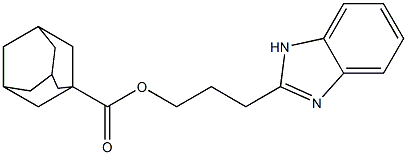 3-(1H-benzimidazol-2-yl)propyl 1-adamantanecarboxylate Structure