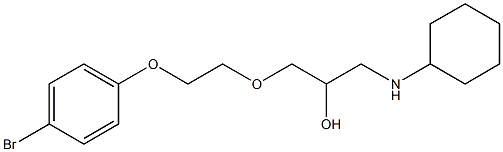  1-[2-(4-bromophenoxy)ethoxy]-3-(cyclohexylamino)-2-propanol