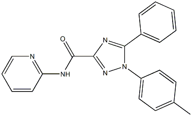 1-(4-methylphenyl)-5-phenyl-N-(2-pyridinyl)-1H-1,2,4-triazole-3-carboxamide Structure