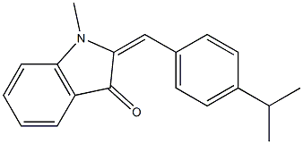 2-(4-isopropylbenzylidene)-1-methyl-1,2-dihydro-3H-indol-3-one Structure