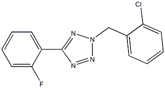 2-(2-chlorobenzyl)-5-(2-fluorophenyl)-2H-tetraazole Structure