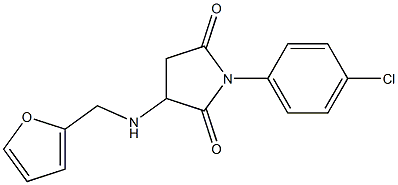 1-(4-chlorophenyl)-3-[(2-furylmethyl)amino]-2,5-pyrrolidinedione|