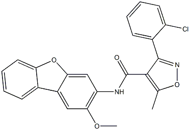  3-(2-chlorophenyl)-N-(2-methoxydibenzo[b,d]furan-3-yl)-5-methyl-4-isoxazolecarboxamide