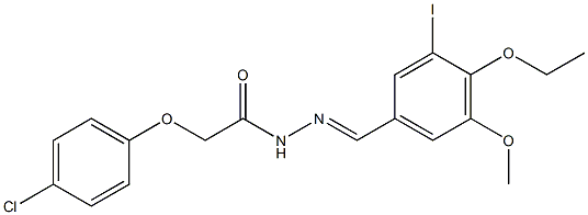 2-(4-chlorophenoxy)-N'-(4-ethoxy-3-iodo-5-methoxybenzylidene)acetohydrazide|