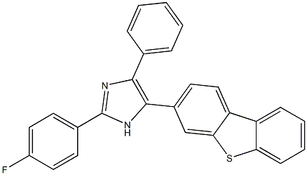 5-dibenzo[b,d]thien-3-yl-2-(4-fluorophenyl)-4-phenyl-1H-imidazole Structure