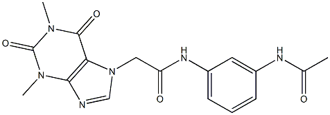 N-[3-(acetylamino)phenyl]-2-(1,3-dimethyl-2,6-dioxo-1,2,3,6-tetrahydro-7H-purin-7-yl)acetamide