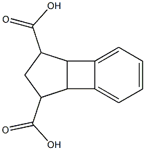 2,3,3a,7b-tetrahydro-1H-cyclopenta[3,4]cyclobuta[1,2-a]benzene-1,3-dicarboxylic acid Structure