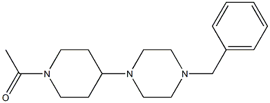 1-(1-acetylpiperidin-4-yl)-4-(phenylmethyl)piperazine Structure