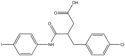 3-(4-chlorobenzyl)-4-(4-iodoanilino)-4-oxobutanoic acid