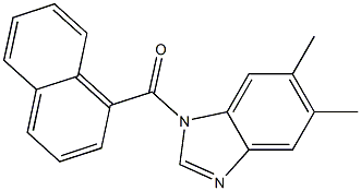 5,6-dimethyl-1-(1-naphthoyl)-1H-benzimidazole 化学構造式