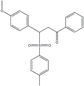 3-(4-methoxyphenyl)-3-[(4-methylphenyl)sulfonyl]-1-phenyl-1-propanone Structure