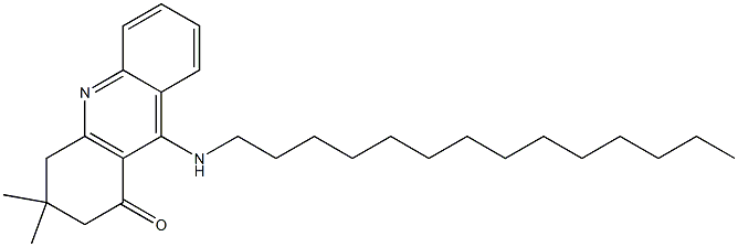 3,3-dimethyl-9-(tetradecylamino)-3,4-dihydro-1(2H)-acridinone Structure