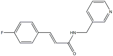 3-(4-fluorophenyl)-N-(3-pyridinylmethyl)acrylamide 结构式