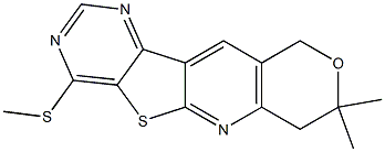 8,8-dimethyl-4-(methylsulfanyl)-7,10-dihydro-8H-pyrano[3'',4'':5',6']pyrido[3',2':4,5]thieno[3,2-d]pyrimidine|