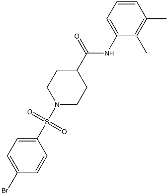 1-[(4-bromophenyl)sulfonyl]-N-(2,3-dimethylphenyl)-4-piperidinecarboxamide Structure