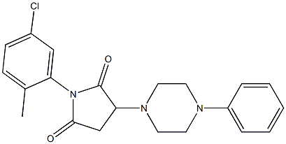  1-(5-chloro-2-methylphenyl)-3-(4-phenyl-1-piperazinyl)-2,5-pyrrolidinedione