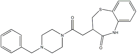  3-[2-(4-benzyl-1-piperazinyl)-2-oxoethyl]-2,3-dihydro-1,5-benzothiazepin-4(5H)-one