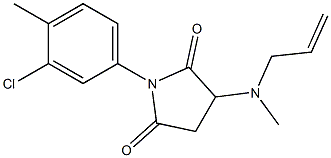  3-[allyl(methyl)amino]-1-(3-chloro-4-methylphenyl)pyrrolidine-2,5-dione