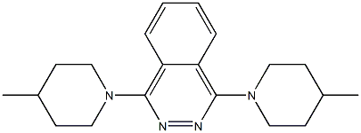1,4-bis(4-methyl-1-piperidinyl)phthalazine Struktur