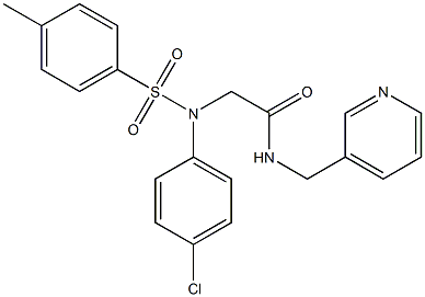 2-{4-chloro[(4-methylphenyl)sulfonyl]anilino}-N-(pyridin-3-ylmethyl)acetamide