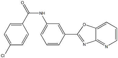 4-chloro-N-(3-[1,3]oxazolo[4,5-b]pyridin-2-ylphenyl)benzamide