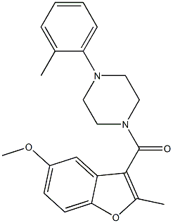  1-{[2-methyl-5-(methyloxy)-1-benzofuran-3-yl]carbonyl}-4-(2-methylphenyl)piperazine