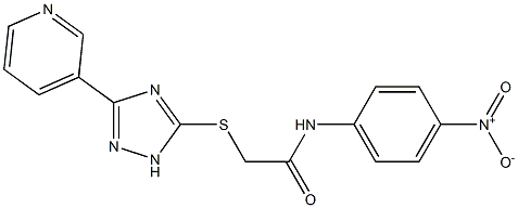  N-{4-nitrophenyl}-2-{[3-(3-pyridinyl)-1H-1,2,4-triazol-5-yl]sulfanyl}acetamide