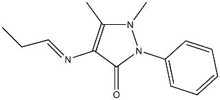  1,5-dimethyl-2-phenyl-4-(propylideneamino)-1,2-dihydro-3H-pyrazol-3-one