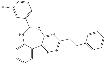 3-(benzylsulfanyl)-6-(3-chlorophenyl)-6,7-dihydro[1,2,4]triazino[5,6-d][3,1]benzoxazepine
