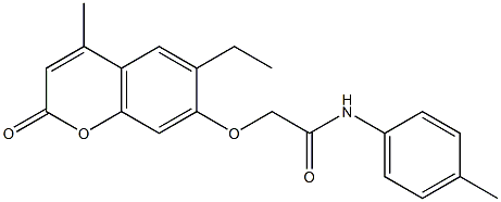 2-[(6-ethyl-4-methyl-2-oxo-2H-chromen-7-yl)oxy]-N-(4-methylphenyl)acetamide