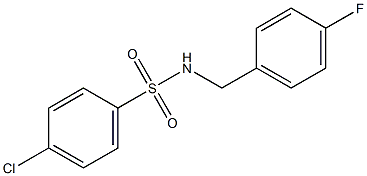 4-chloro-N-(4-fluorobenzyl)benzenesulfonamide