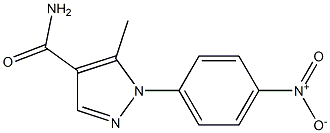 1-{4-nitrophenyl}-5-methyl-1H-pyrazole-4-carboxamide Structure