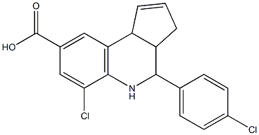 6-chloro-4-(4-chlorophenyl)-3a,4,5,9b-tetrahydro-3H-cyclopenta[c]quinoline-8-carboxylic acid