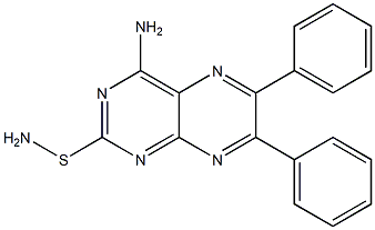 2-(aminosulfanyl)-6,7-diphenyl-4-pteridinamine 结构式