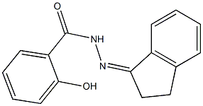 N'-(2,3-dihydro-1H-inden-1-ylidene)-2-hydroxybenzohydrazide,,结构式