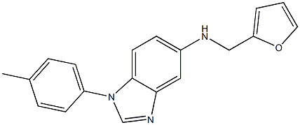 N-(2-furylmethyl)-N-[1-(4-methylphenyl)-1H-benzimidazol-5-yl]amine Struktur