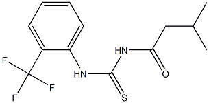 N-(3-methylbutanoyl)-N'-[2-(trifluoromethyl)phenyl]thiourea Structure