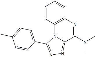 N,N-dimethyl-N-[1-(4-methylphenyl)[1,2,4]triazolo[4,3-a]quinoxalin-4-yl]amine Structure