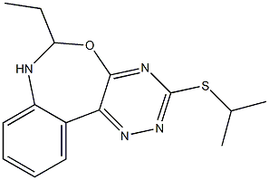 6-ethyl-6,7-dihydro[1,2,4]triazino[5,6-d][3,1]benzoxazepin-3-yl isopropyl sulfide|