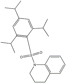 1-[(2,4,6-triisopropylphenyl)sulfonyl]-1,2,3,4-tetrahydroquinoline 化学構造式