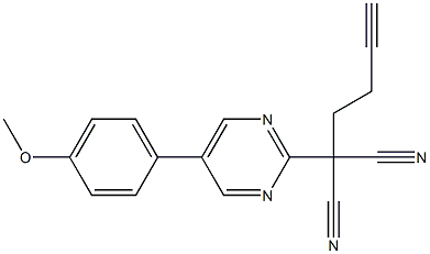  2-but-3-ynyl-2-[5-(4-methoxyphenyl)pyrimidin-2-yl]malononitrile