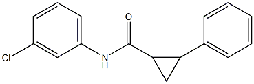 N-(3-chlorophenyl)-2-phenylcyclopropanecarboxamide Structure