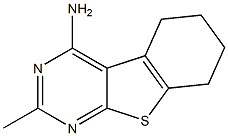 2-methyl-5,6,7,8-tetrahydro[1]benzothieno[2,3-d]pyrimidin-4-ylamine Struktur