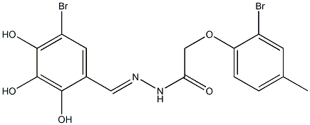 2-(2-bromo-4-methylphenoxy)-N'-(5-bromo-2,3,4-trihydroxybenzylidene)acetohydrazide