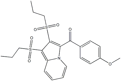  [1,2-bis(propylsulfonyl)-3-indolizinyl](4-methoxyphenyl)methanone