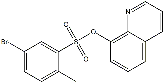 8-quinolinyl 5-bromo-2-methylbenzenesulfonate Struktur