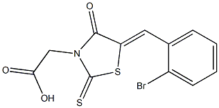 [5-(2-bromobenzylidene)-4-oxo-2-thioxo-1,3-thiazolidin-3-yl]acetic acid